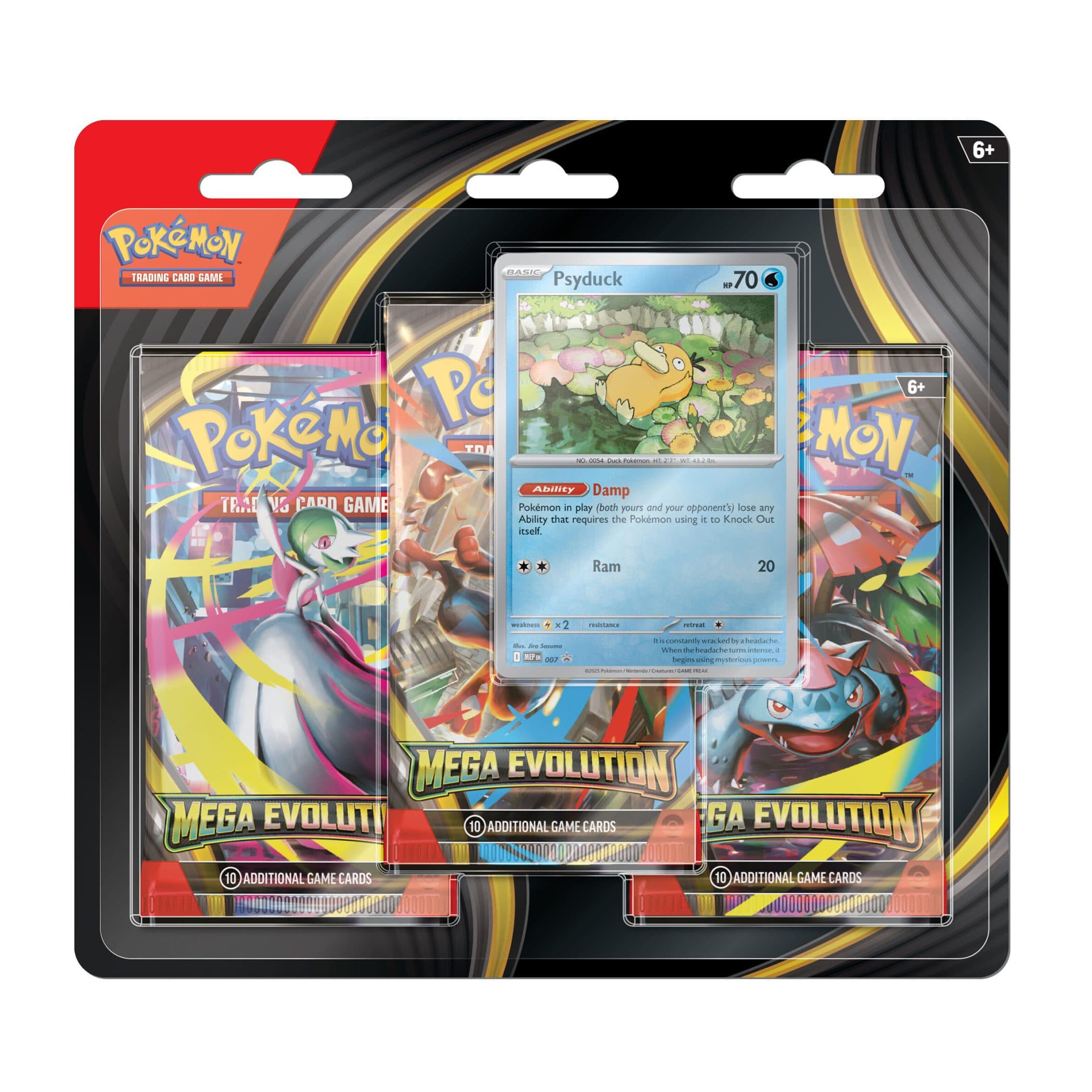 Pokémon TCG: Mega Evolution 3-Pack Blister - Psyduck