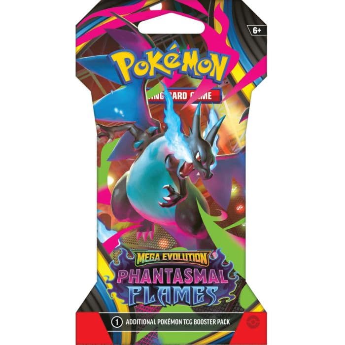 Pokémon TCG: Phantasmal Flames Sleeved Booster - Mega Charizard X
