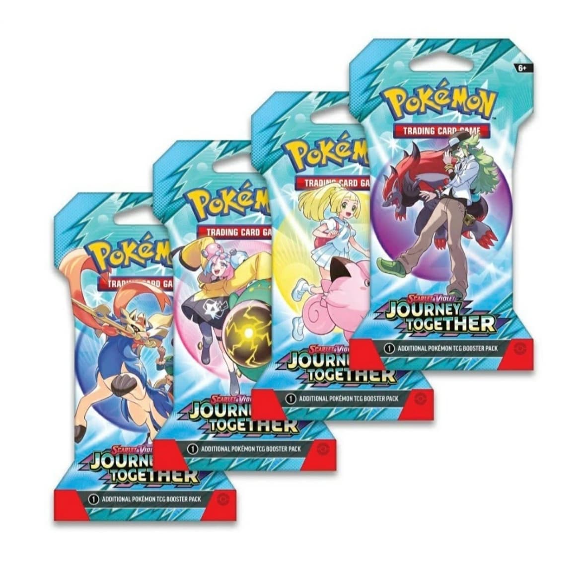 Pokémon TCG: Journey Together Sleeved Boosters (4 pack)