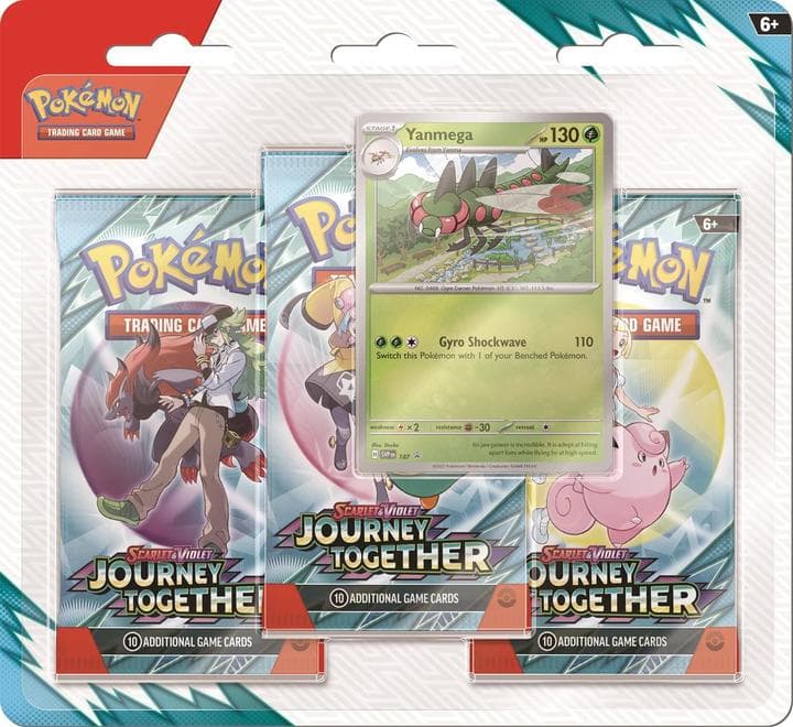 Pokémon TCG: Journey Together 3-Pack Blister - Yanmega