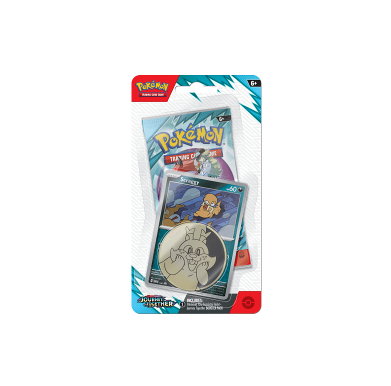 Pokémon TCG: Journey Together Checklane Blister - Scraggy